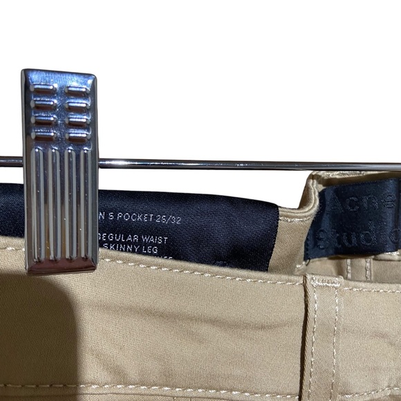 NWT Acne Studios Women's Skin 5 Taupe Skinny Jeans Khaki Tan Size 25 / 32 - Picture 9 of 9